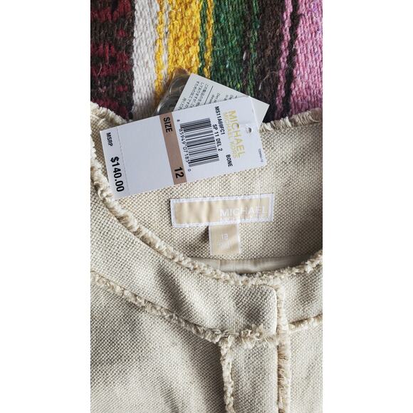 NWT Michael Kohrs Beige Vest 12 - Picture 2 of 5